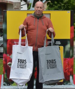 sac pré-collecte en réemploi de toile pour l'eurométropole de strasbourg